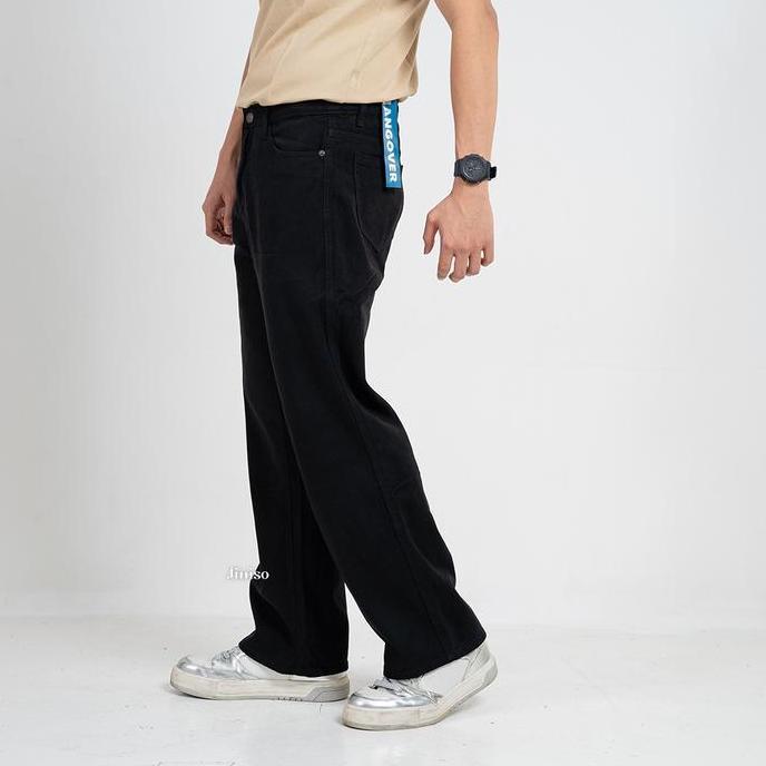 JINISO HANGOVER - 816 Highwaist Loose Jeans Pria