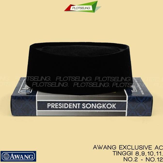 Bagusbanget- Peci Songkok Hitam Polos Awang Ac Tinggi 7 8 9 10 11 Ukuran Standar Anak Laki Laki Dan 