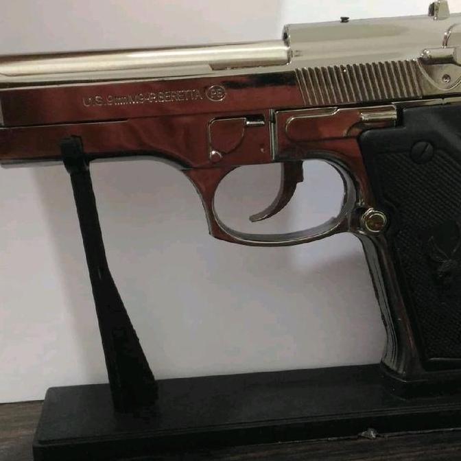 Gifme- Korek Api Model Pistol Baretta Asli - Bagus - Murah