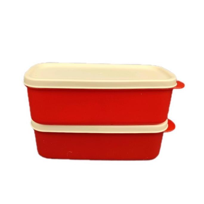 Langsungbisa- Paket 1-3 Pcs Lunch Box Suzuka 2 Sekat Clio Plastik-Tempat Makan-Kotak Bekel Saouvenir