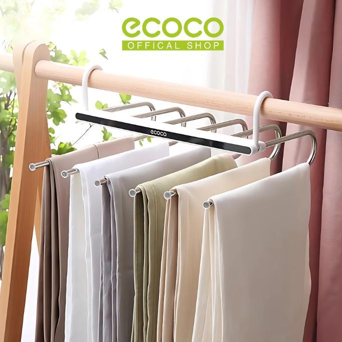 [ZR] ECOCO Folding Multifunctional Pants - Gantungan pakaian 6in1 celana rok hijab jilbab syal