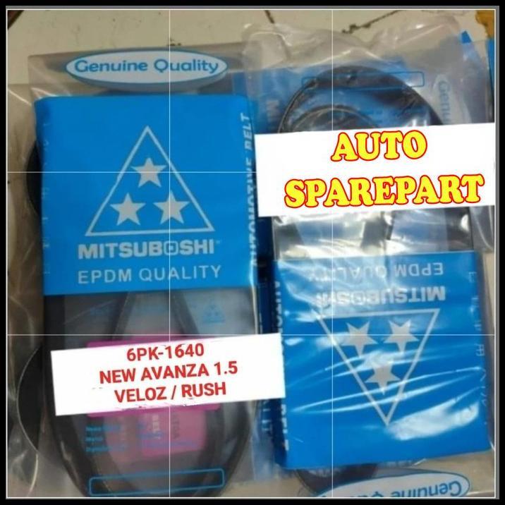 DISKON FAN VAN V BELT TALI KIPAS 6PK1640 NEW AVANZA 1.5CC VELOZ RUSH 6PK-1640
