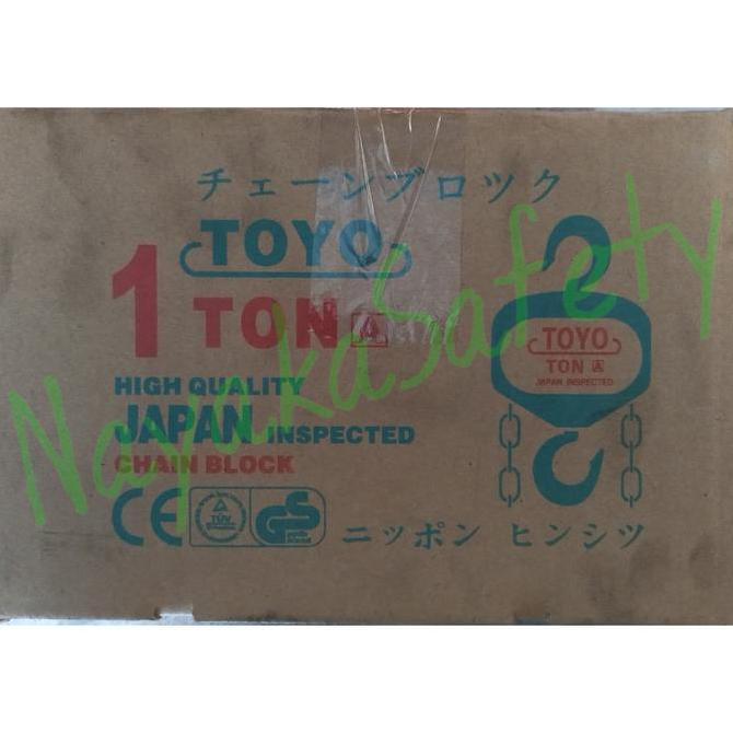 Chain Block Toyo 1Ton x 3Meter / Takel / Katrol Angkat Standar Jepang