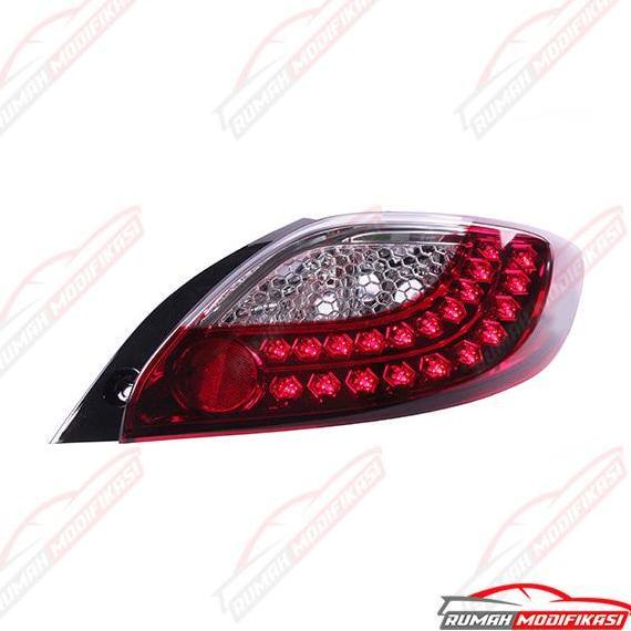 STOP LAMP - MAZDA 2 2009-2014 - LED - RED CLEAR - JY Termurah