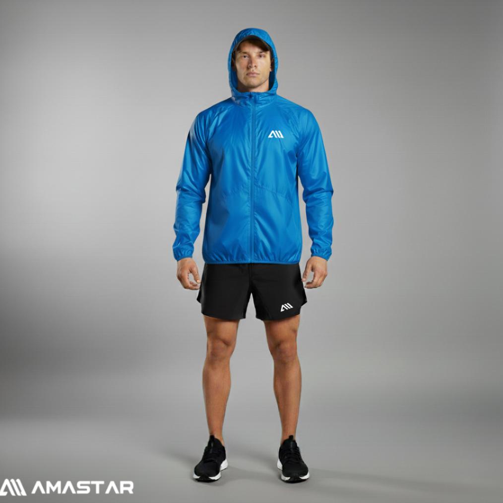NEW 2 in 1 Setelan Olahraga Running Jaket Parasut Sauna-Celana Pendek Parasut  Running