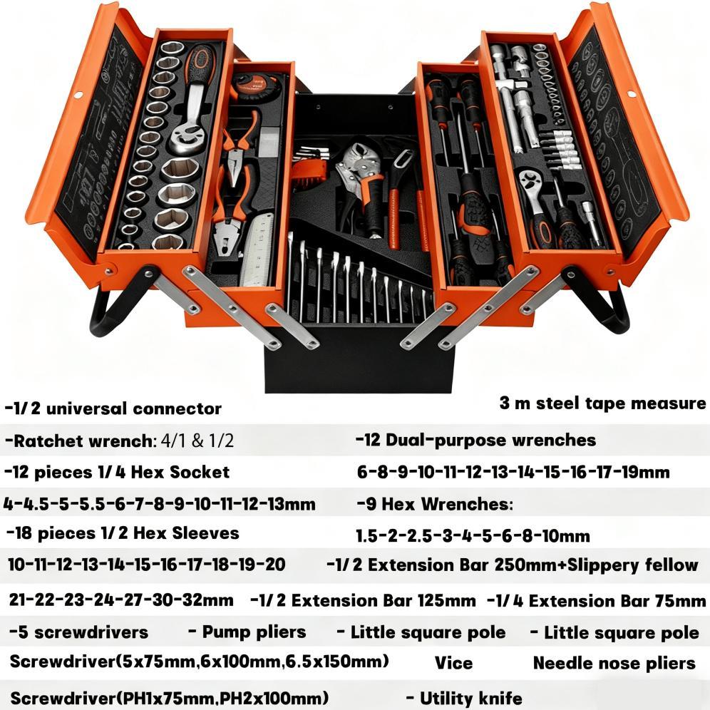 BEST SELLER REAIM TOOL KIT 85PCSKUNCI SET LENGKAP TOOL BOX SET LENGKAP TOOL BOX KUNCI SHOCK SET ALAT