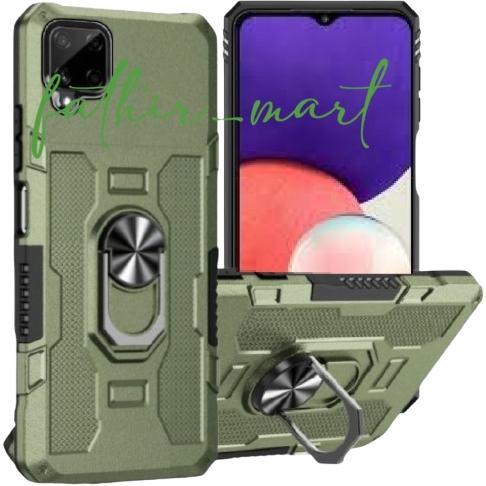 BIG PROMO Case  Samsung A12 Samsung M12 Hard Case Ring Armor Robot casing Hybrid Ring hit eye stand 