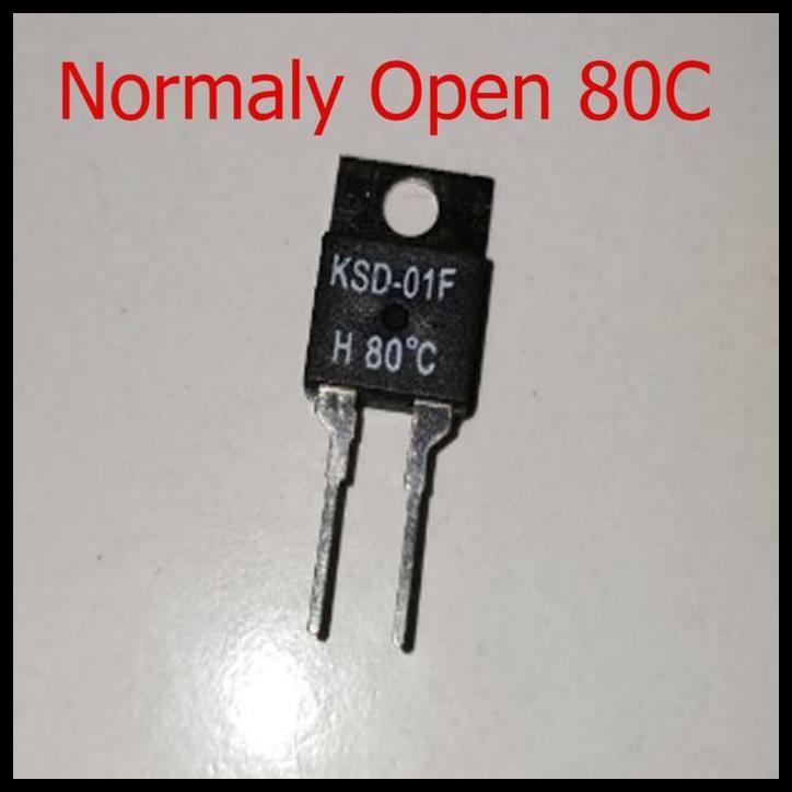 GRATIS ONGKIR KSD-01F KSD01 KSD H 80C THERMAL SWITCH TEMPERATURE SENSOR THERMOSTAT 