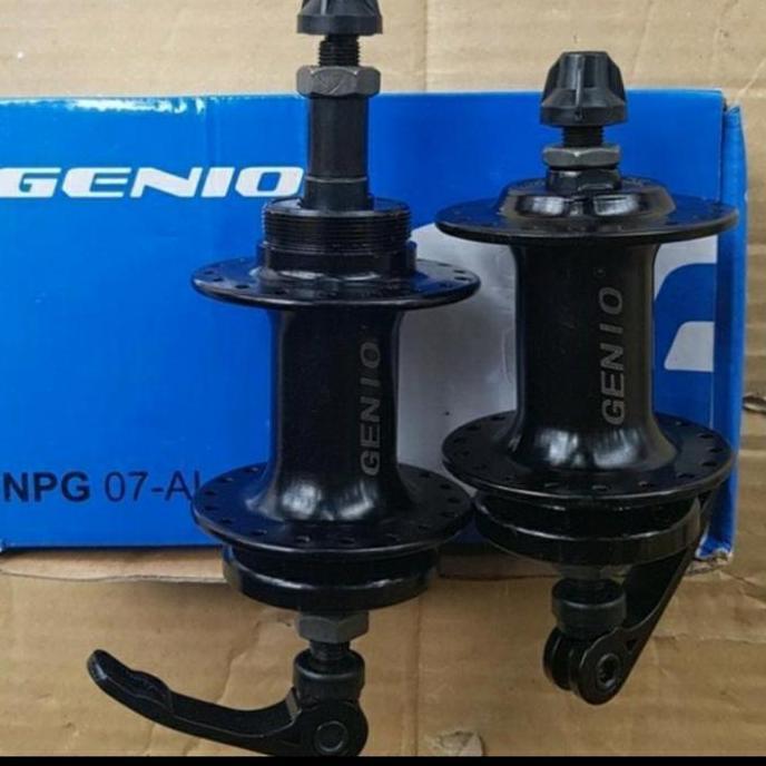 hub freehub GENIO NPG 07 AL 36H 36 hole 6bolt discbrake QR quick release ulir drat sepeda mtb lipat