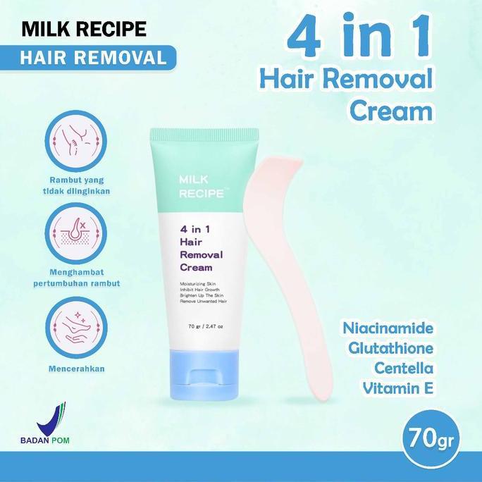 Milk Recipe Hair Removal Cream 4in1 Hair Removal Cream 70gr
