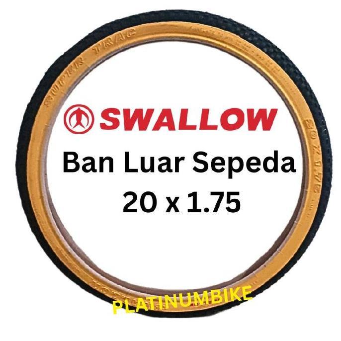 BAN LUAR SEPEDA 20 X 1.75 SWALLOW SEPEDA BMX MINI LIPAT