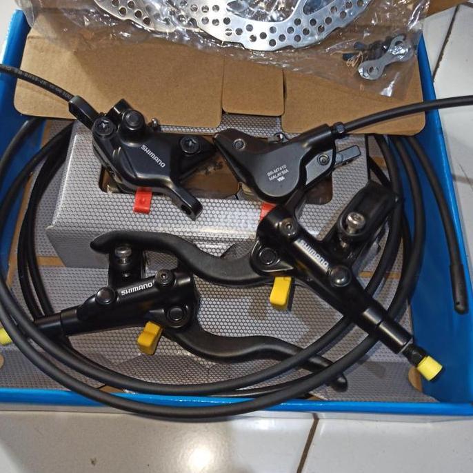 Rem Sepeda Brake set Hydraulic Shimano Deore M4100 BR MT410 Hidrolik