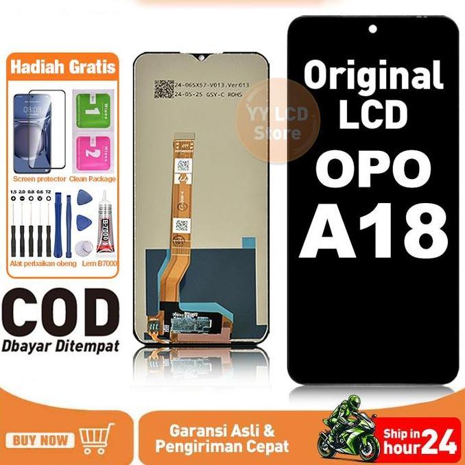 TERBARU - YY-Original For LCD OPO A18 lcd asli hp layar lcd anti blue light HD HOT SALE Kualitas Ter