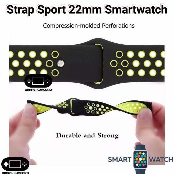 Strap Sport 22mm Silicone Eggel Tempo 3 Pro Style Silikon Tali Jam murah