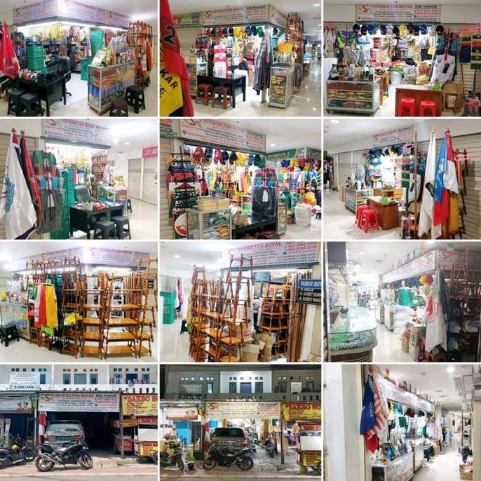 Tiang Bendera Meja Kayu dan Bendera Meja