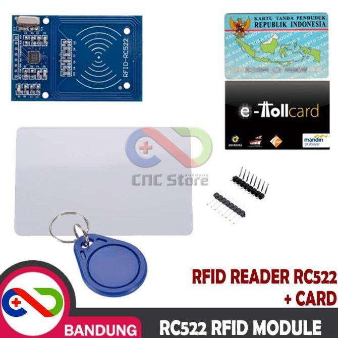 LOMARASHOP MFRC-522 RC522 RFID Module Reader Kartu RFID, E-KTP, E-Toll, & Keychain