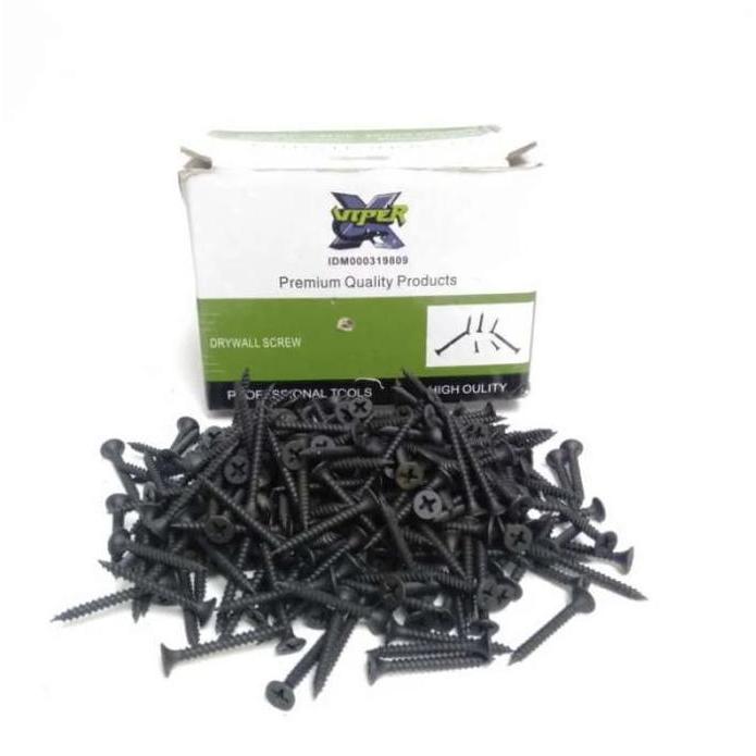 DEZOVRY 1KG VIPER SEKRUP GYPSUM 2cm 2,5cm 3cm 4cm 5cm 7cm Baut Sekrup Baja Gypsum Gipsum Logam