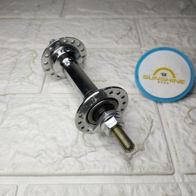 Hub Bos Roda Depan 32H POLO Untuk Sepeda Onthel 28 Onta Ontel Jengki As Kecil Mur Kunci 13