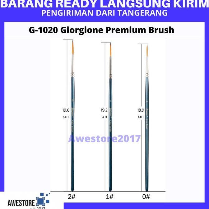 Giorgione G-1020 Liner Brush Kuas Lukis Round Tipis Water Color 0 1 2