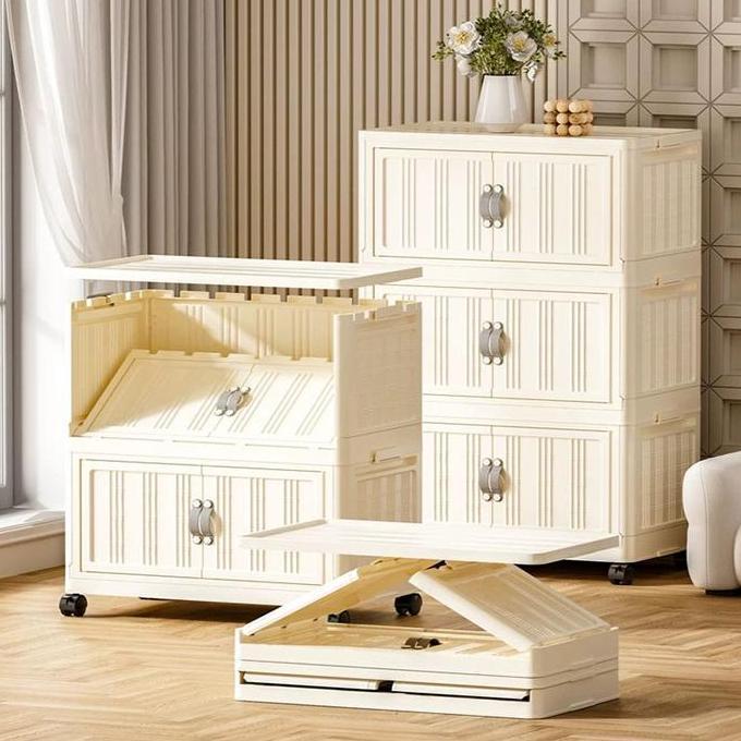 [BISA COD] Tidy Tribe 55cm Lebar 3/4/5 Lantai Lemari Penyimpanan Super Hemat Biaya Kotak Plastik Pen