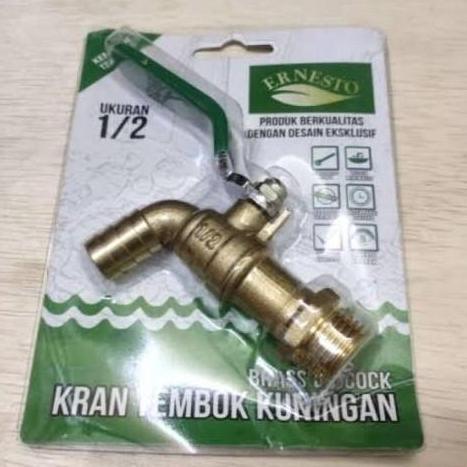 Allthebest Kran air 1/2" inch Kuningan Ernesto Kran air tembok Kran 1/2 inch