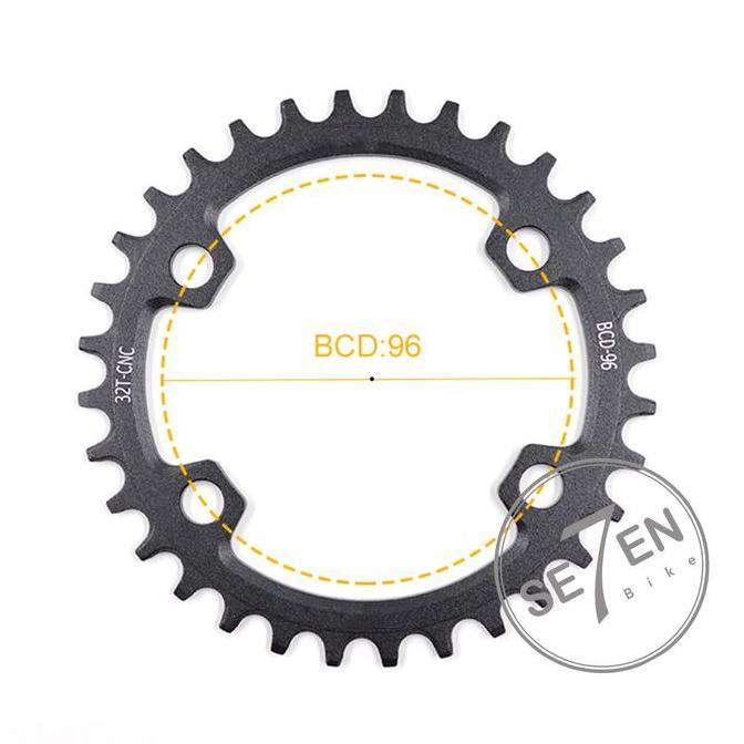 PEDAL ADDICT Asymmetric 96 BCD Chainring