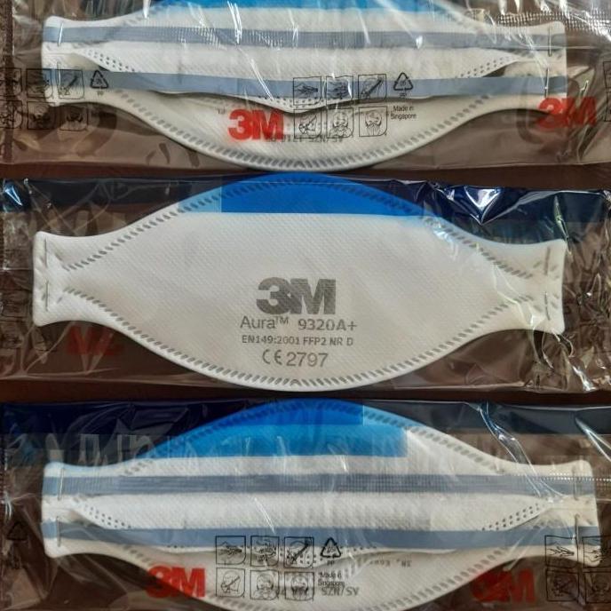 Allthebest MASKER 3M Aura 9320A+ FFP2 setara N95 ECERAN ORI BARU SURABAYA