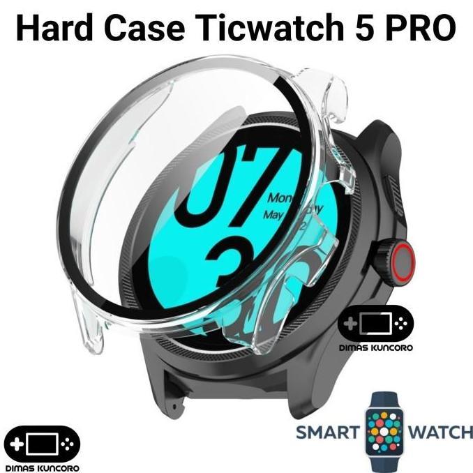 Ready Hard Case Ticwatch 5 PRO mika casing cover tempered glass mobvoi ticwatch 5 pro