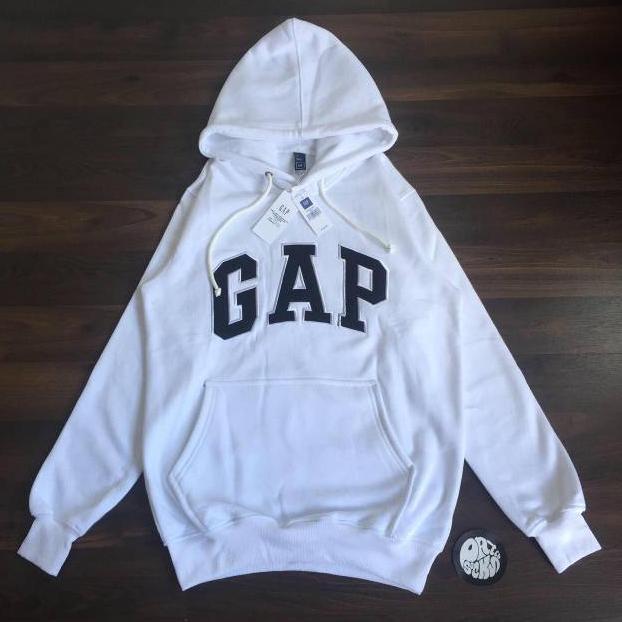 bestpromo gap hoodie sweater - jaket gap abu teks bordir bahan tebal premium ukuran m sampai xxl