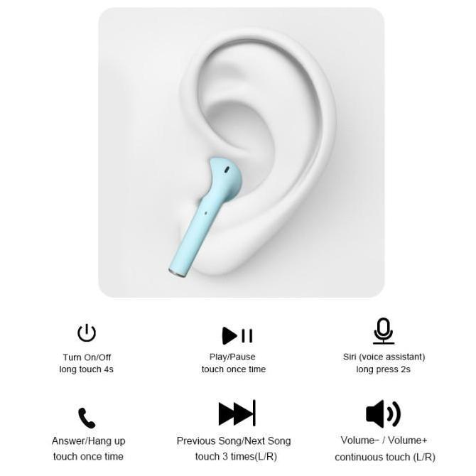 GROTIC Headset Bluetooth inpods 12 TWS Macaron Earphone Wireless