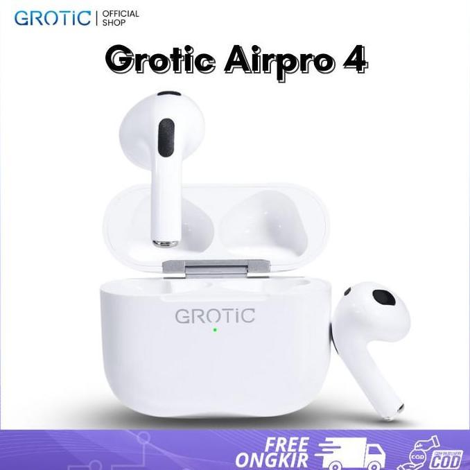 GROTIC TWS Bluetooth Headset Earphone Wireless Stereo Earbuds Airpro4