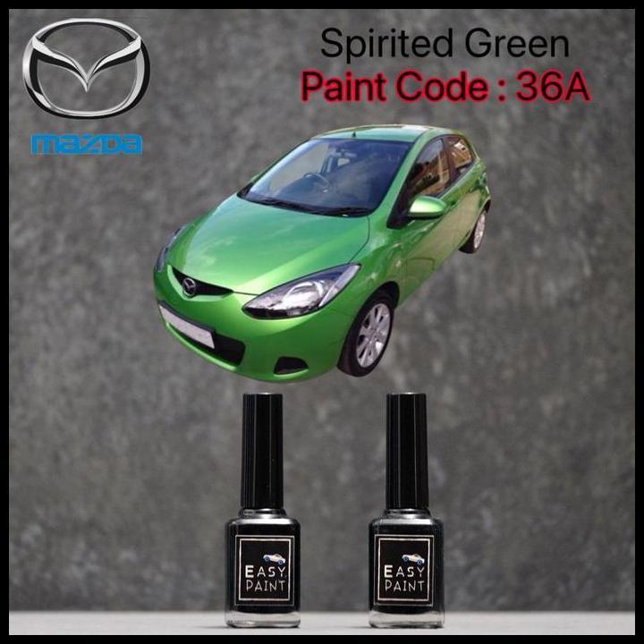 GRATIS ONGKIR CAT OLES MOBIL SPIRITED GREEN METALLIC 36A MAZDA 2 HIJAU MUDA METALIK 