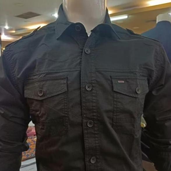 Ready cardinal casual ori kemeja pria hitam