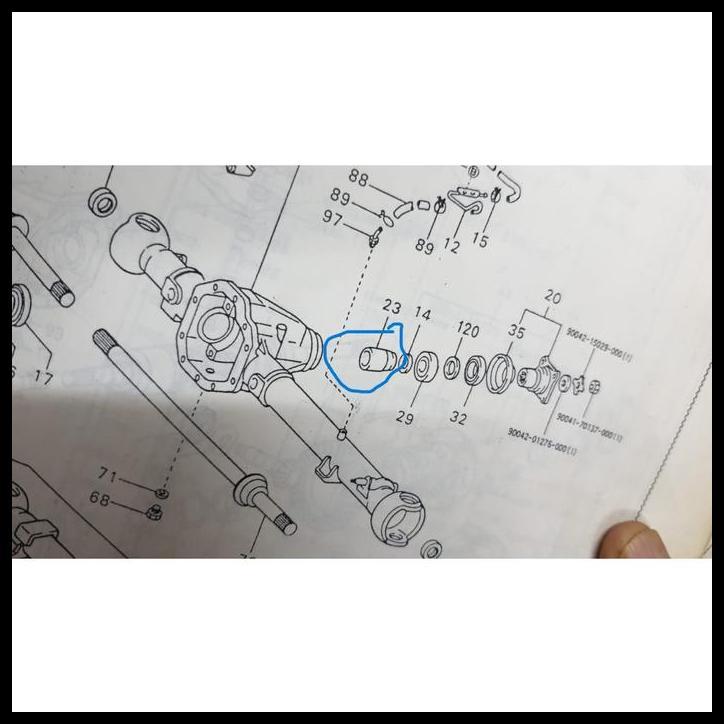 TERLARIS ORIGINAL SPACER GARDAN DEPAN TAFT / ROCKY DIESEL 41231-87602 