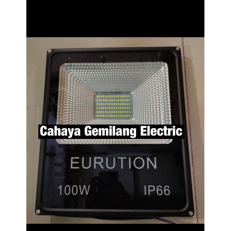 Lampu tembak led 100w 100watt floodloght sorot ip66 outdoor eurution