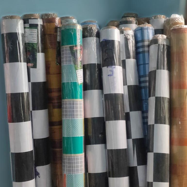KARPET LANTAI PLASTIK VINYL / Perlak LANTAI / Perlak MEJA 1 Roll PANJANG 15 Meter LEBAR 1,2 Meter