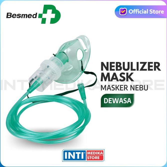 Medclean- Besmed - Nebulizer Mask Dewasa / Masker Nebulizer Dewasa / Nebu Mask