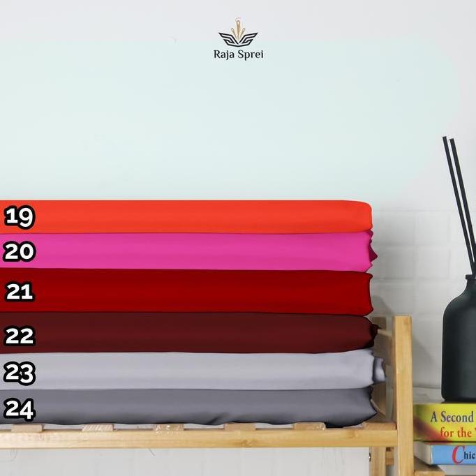 Kapanpun- Bahan Kain Disperse/Kain Sprei Polos/Katun Jepang Polos Meteran