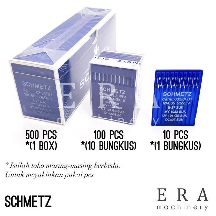 Kapanpun- Jarum Jahit Dpx5 Schmetz Needles Germany Mesin Jahit Jarum 2/ Zig Zag / Lubang Kancing / D