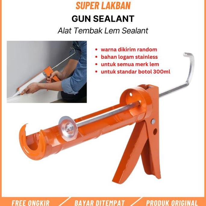 Backwill- Alat Tembak Silikon Sealant Tabung Caulking Gun Simple Praktis & Kuat