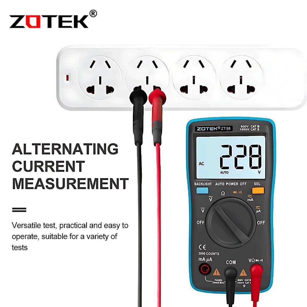 Avometer Digital Zotek Zt98 / Multitester Digital Zt98Original