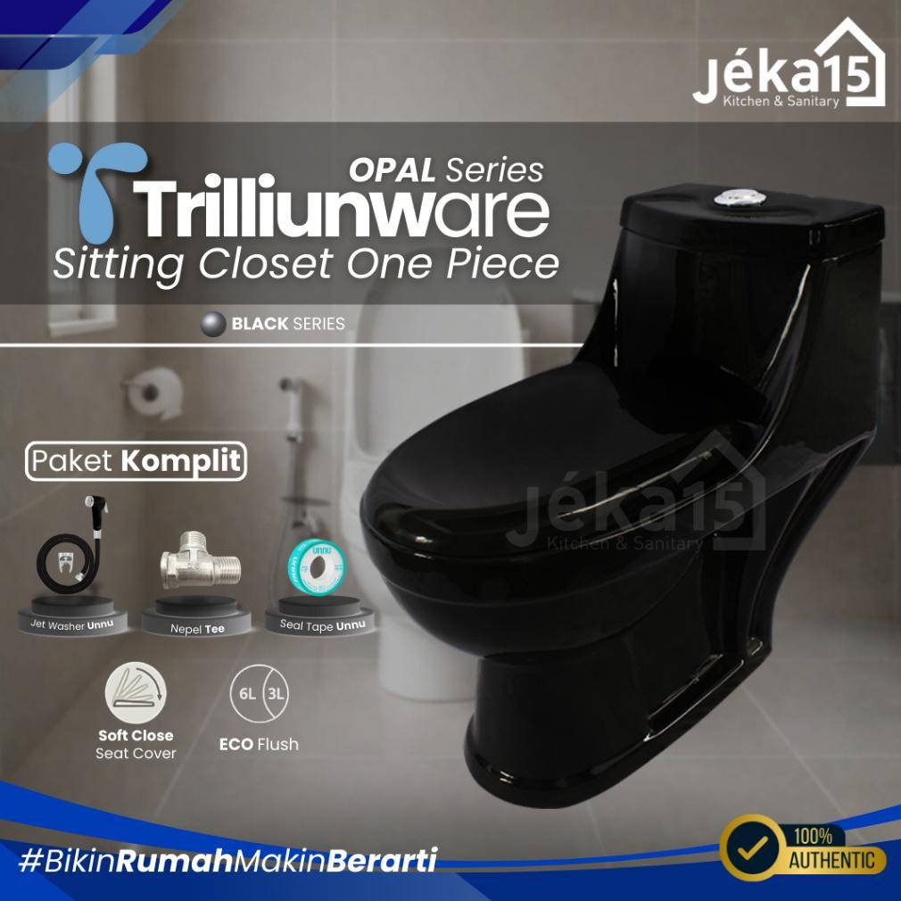 [FT] JEKA15 - CLOSET DUDUK ONE PIECE | MONOBLOK | CLOSET DUDUK TRILLIUNWARE OPAL HITAM