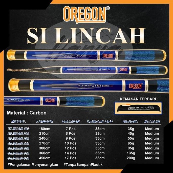 Joran Tegek Oregon Silincah 270 300 360 450 Carbon Hard