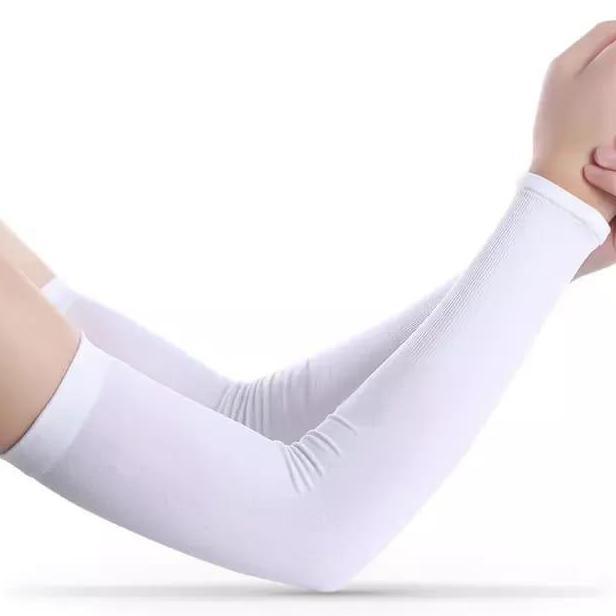 Wkwkwk- Manset Tangan Panjang - Hitam Polos Manset Lengan Panjang Handsock Muslim Pria