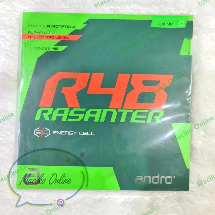 Andro Rasanter R48 2.0mm ~ Karet Andro Rasanter R48 Green