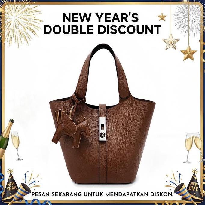 Caitina Tas Wanita CN6004: Tas Keranjang Sayuran Fashion Bucket Bag All-match Model Terbaru 2026 Ide