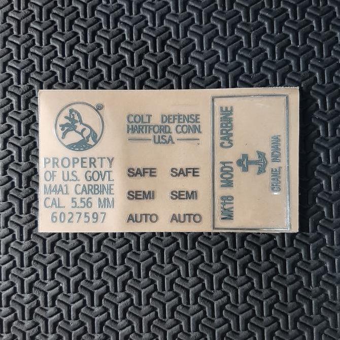 Gasajaa- Sticker Airsoft-Sticker Tempel Metal Aeg-Sticker Decal M4-Sticker Aeg