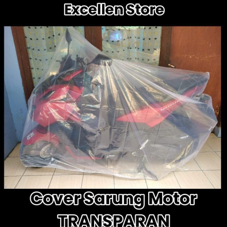PREMIUM COVER SARUNG MOTOR TRANSPARAN / BENING BERBAGAI JENIS MOTOR