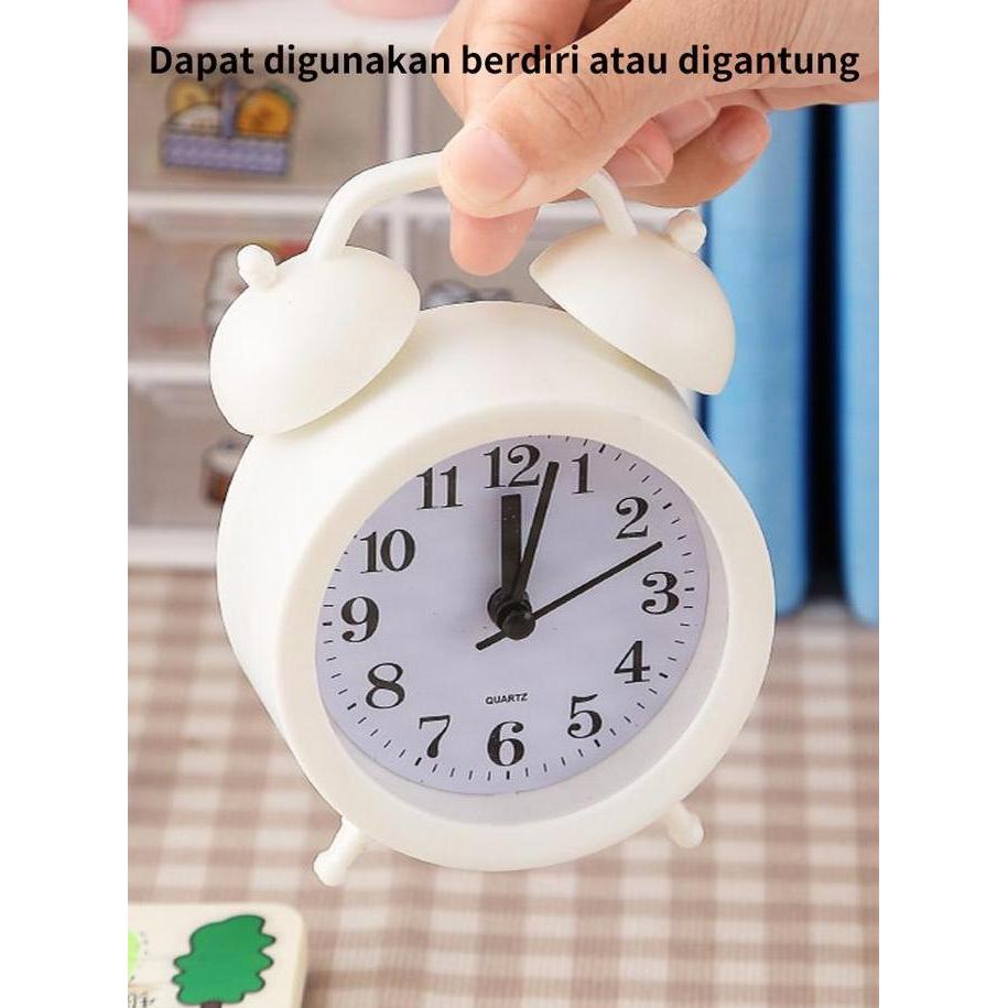 Wfhgx- Jam Weker Polos / Jam Alarm Kecil Desktop / Jam Alarm / Jam Meja-Coco_Market