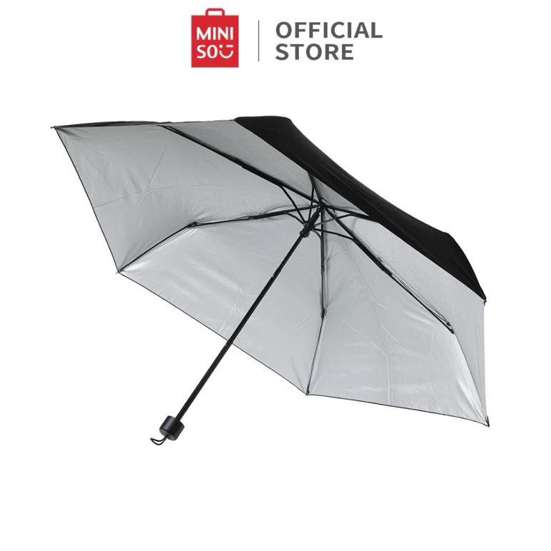 ORIGINAL COD BALI MINISO UMBRELLA PAYUNG MINISO PAYUNG LIPAT MINISO SILVER COATING SUN PROTECTION
